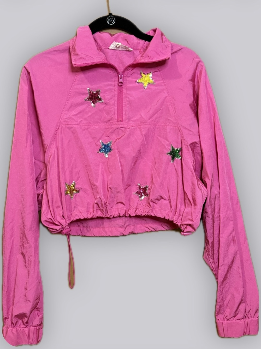 Peach Love California Hot Pink Sequin Star Mini Skirt - Picture 7 of 9